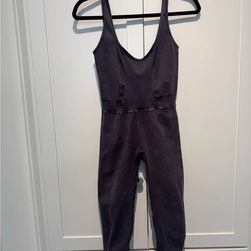 Free People Good Karma Onesie size medium washed black - Picture 3 of 6
